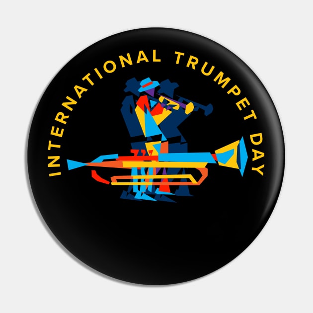 International Trumpet Day Pin by jazzworldquest