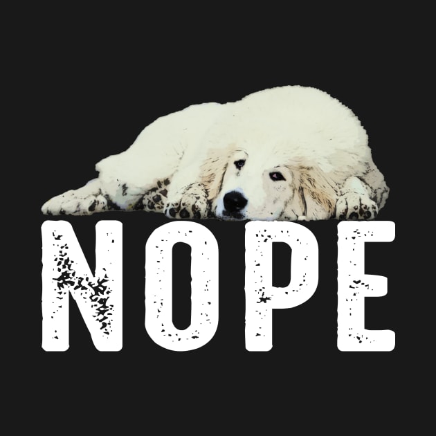 Urban Pyrenees Parade Tee Talk Triumph for Dog NOPE Enthusiasts by Kleurplaten kind