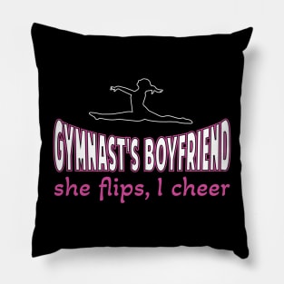 Gymnast Boyfriend she flips Gymnastics Acrobatic Gymnast Pillow