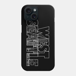 West Seattle Street Map Phone Case