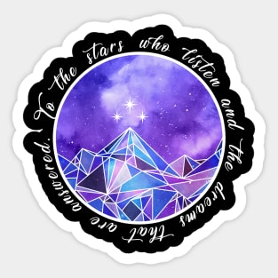 A Court of Mist and Fury (ACOMAF) Design Sticker for Sale by Readerella