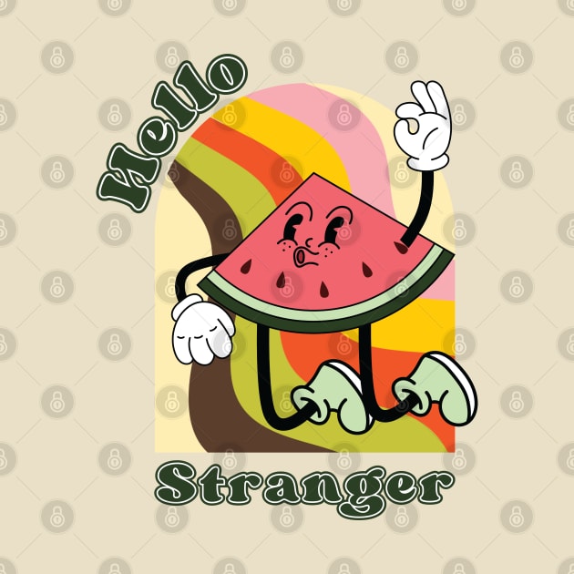 Hello Stranger: Vintage Vibes Retro Design by Calypsosky