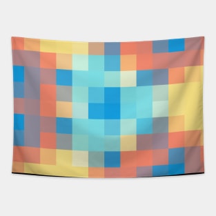 Mosaic of Colorful Triangles Tapestry