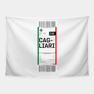 Boarding pass for Cagliari Tapestry