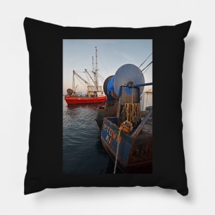 Provincetown Cape Cod MA Fishing Boats Pillow