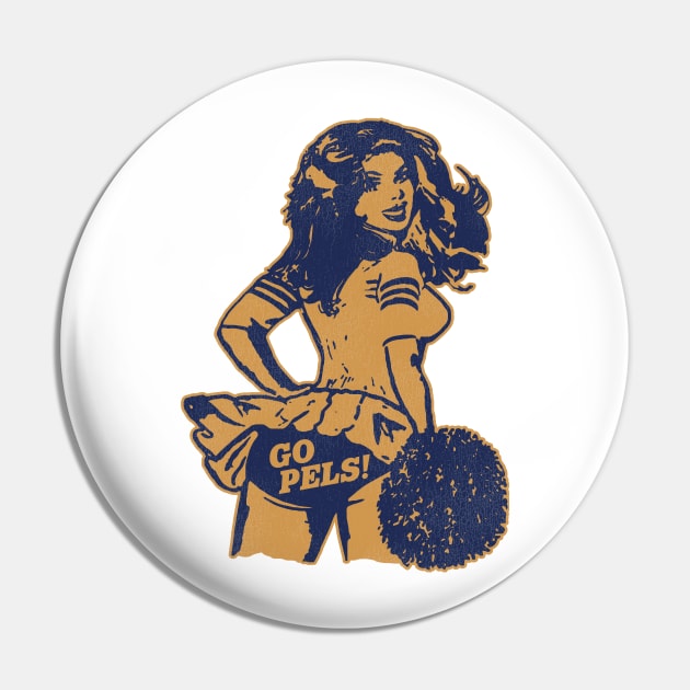 New Orleans Basketball Cheerleader Pin by darklordpug