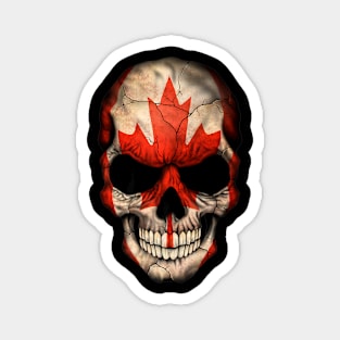 Canadian Flag Skull Magnet