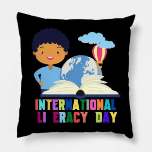 Happy International Literacy Day Pillow