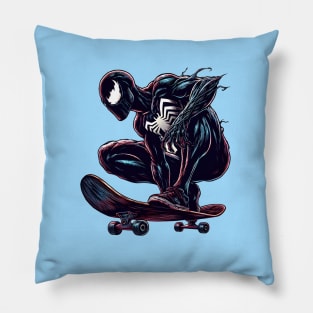 Unleash the Edge: Captivating Anti-Hero Skateboard Art Prints for a Modern and Rebellious Ride! Pillow