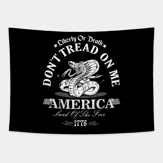 Don't Tread on me, Liberty or Death Tapestry by creativegraphics247