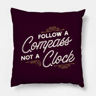 Motivational Adventure Motto Pillow