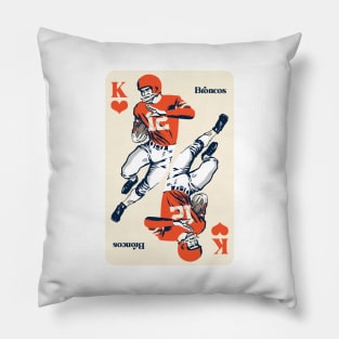 Denver Broncos King of Hearts Pillow