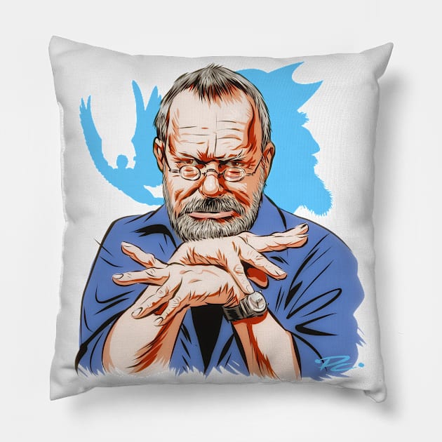 Terry Gilliam - An illustration by Paul Cemmick Pillow by PLAYDIGITAL2020