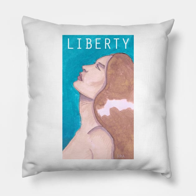 Lady Liberty Pillow by Haroldrod