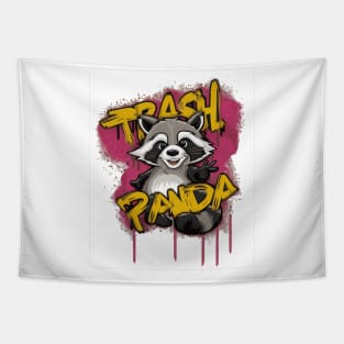 Trash Panda Tales: Raccoon Design Tapestry