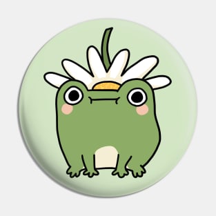 Frog with flower hat Pin