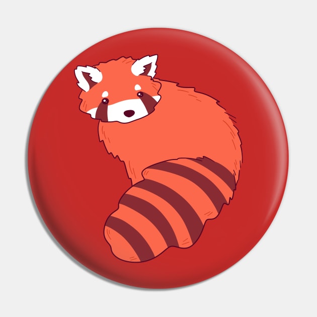 Cutie Red Panda Pin by saradaboru