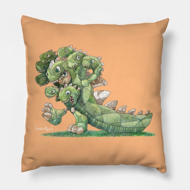 Kids in Costumes: 'Lil Hydra Pillow by DanielSorensen