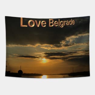 Love Belgrade Tapestry