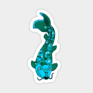 Turquoise Koi Fish Magnet