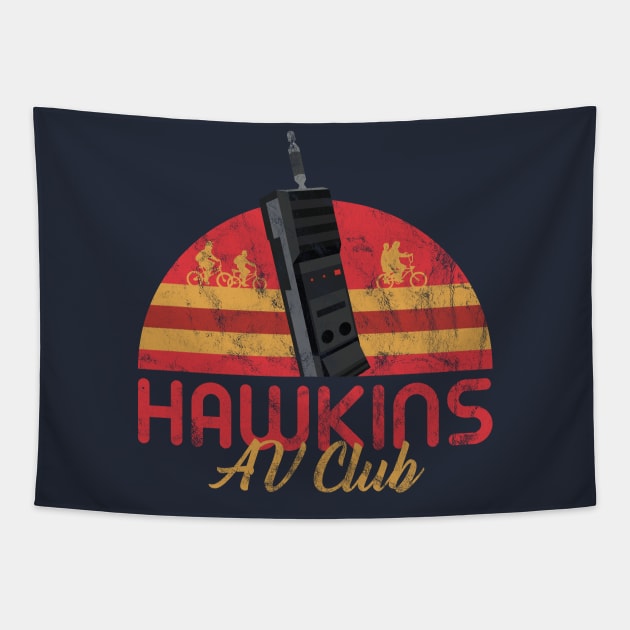 Hawkins AV Club Tapestry by DeepDiveThreads