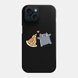 Pizza cat love Phone Case