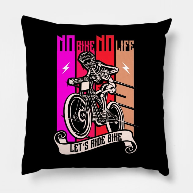 No ride no life quotation Pillow by PG