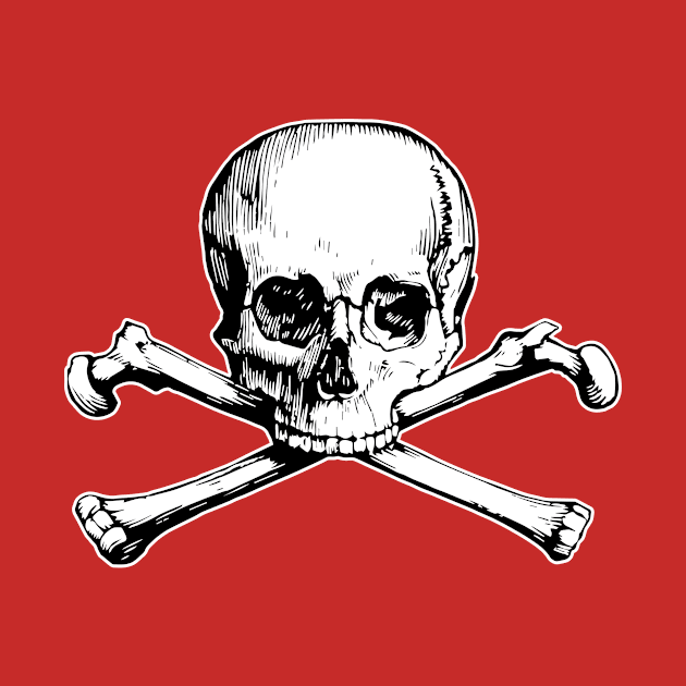 Skull and Crossbones by Wright Art