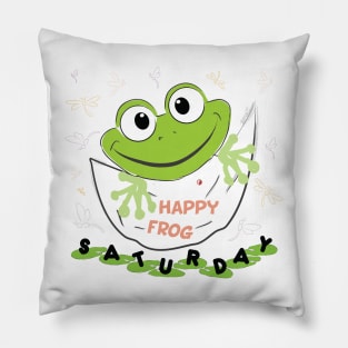 Happy Frog – teaches us how to jump where we want because it's Saturday Pillow