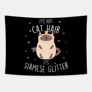 Siamese Cat Glitter Tapestry