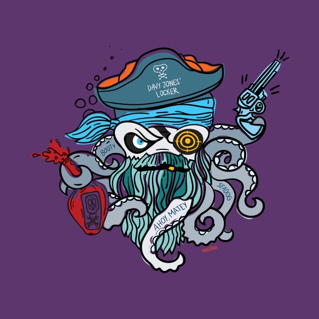 Pirate octopus by Enickma