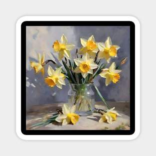 Easter Daffodils Study Magnet