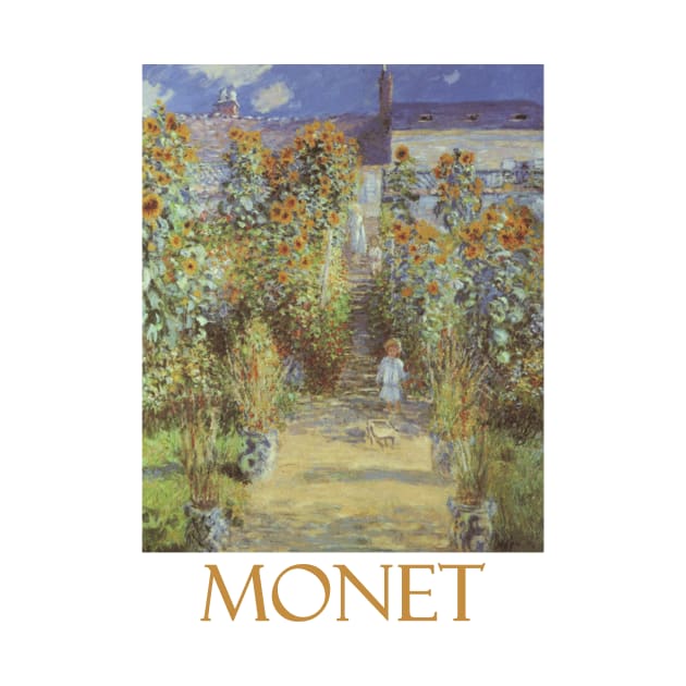 The Artist's Garden at Vetheuil by Claude Monet by Naves