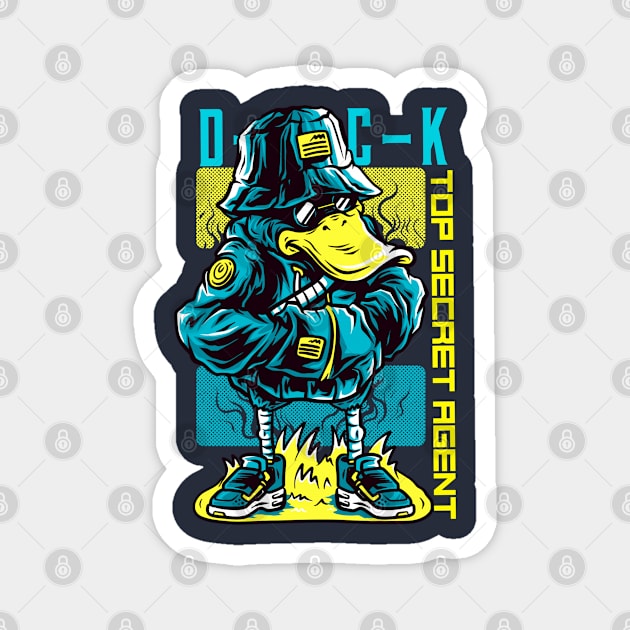 Top Secret Agent Duck Magnet by The Good Message Store