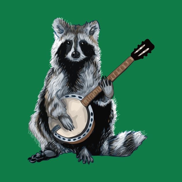 Banjo Raccoon by Harley Warren
