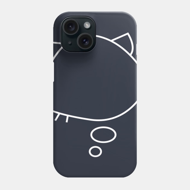 Chibi kitty on my mind Phone Case by Spikeani