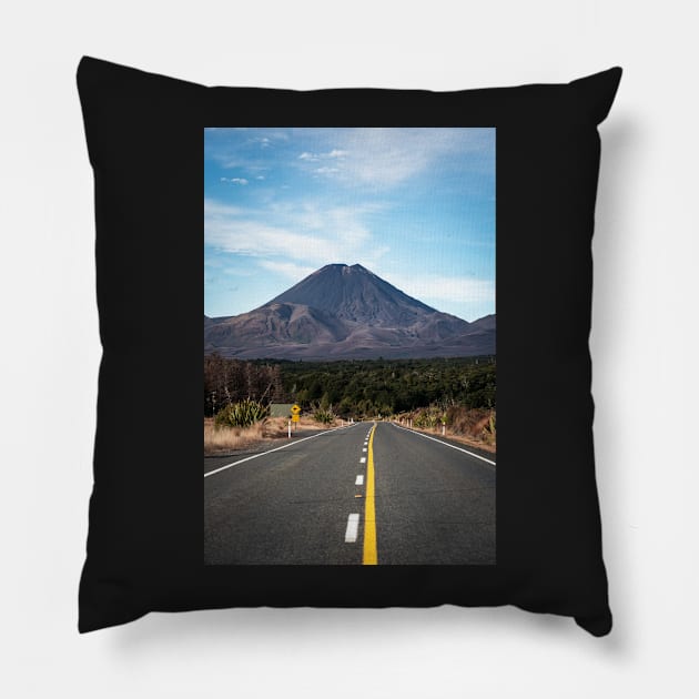 Road To Mount Doom - Taranaki in New Zealand Pillow by Danny Wanders