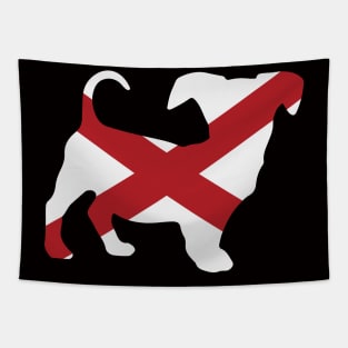 Chiweenie Dog Lover Alabama Flag Tapestry