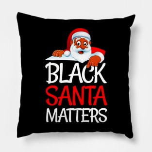 Black Lives Matter Santa Pillow