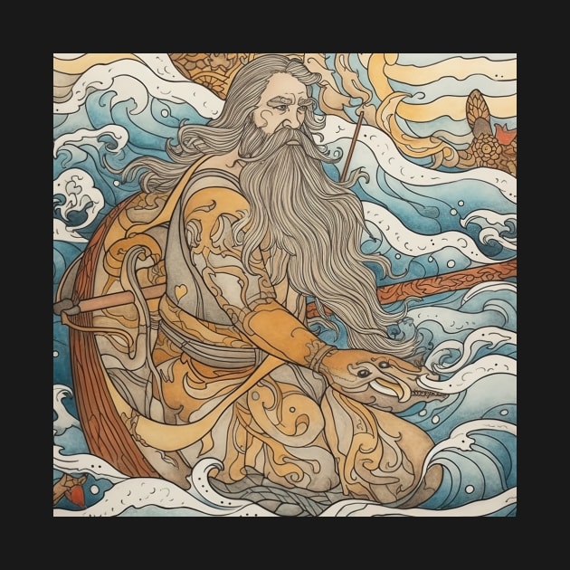 Aegir Norse mythology by ComicsFactory