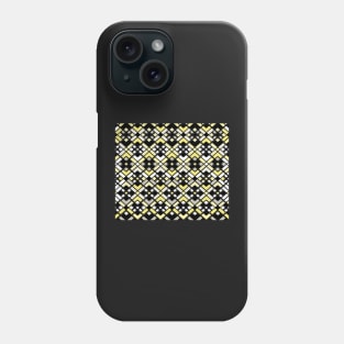 Abstract geometric pattern - gold, gray and black. Phone Case