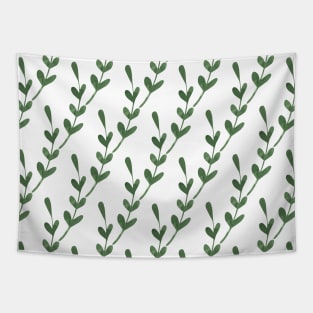 Botanical leaf pattern Tapestry