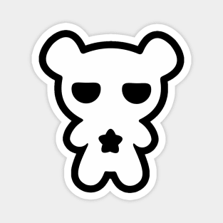 Lazy White Bear Magnet