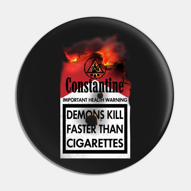 Constantine Warning Pin by heavyplasma