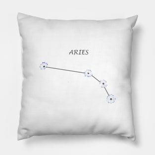 Aries Zodiac horoscope Constellation Sticker flower Pillow