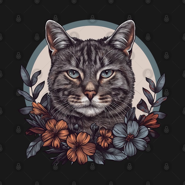 Floral Cat Design by Mary_Momerwids