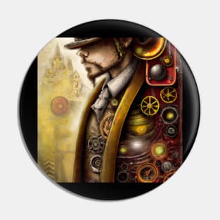 God of Steampunk #2 Pin