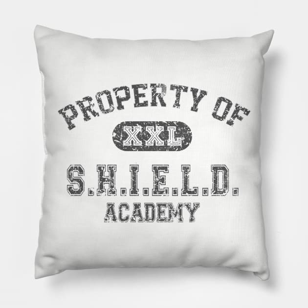 Property of SHIELD Academy Pillow by tonynichols