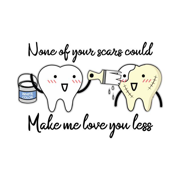 'None Of Your Scars Could Make Me Love You Less' Cancer Awareness by ourwackyhome