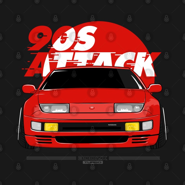 Nissan 300 ZX 90s JDM Car t-shirt by ninetiescustoms